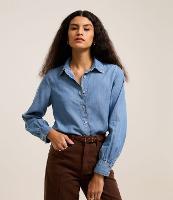 Camisa Jeans Liocel com Franzidos nos Punhos - 2