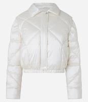 Jaqueta Puffer em PU com Textura Matelassê e Manga Removível - 1