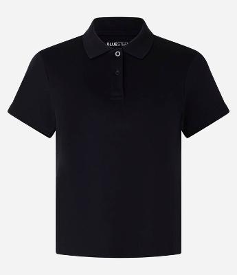 Blusa com Gola Polo em Algodão Peruano