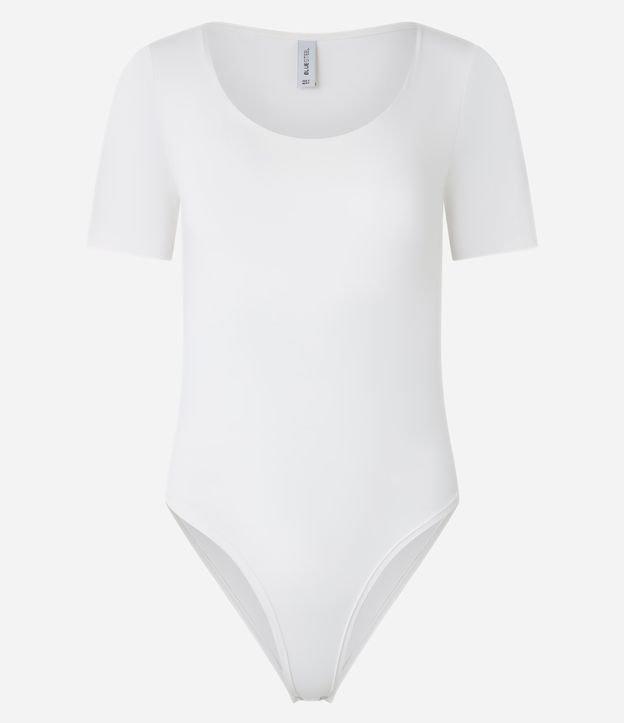 Body em Poliamida com Decote Redondo - 1