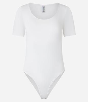 Body em Poliamida com Decote Redondo