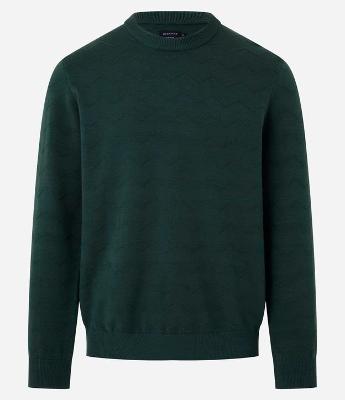 Suéter em Tricô com Textura Zig Zag