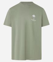 Camiseta Comfort em Algodão Peruano com Estampa de Coqueiros - 1