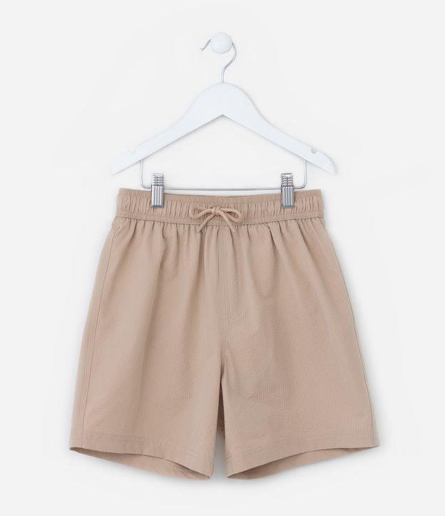 Bermuda Infantil Microfibra Texturizada - Tam 5 a 14 Anos - 1