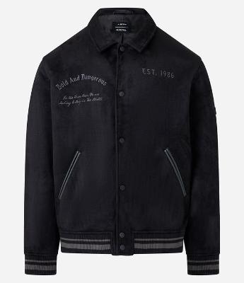 Jaqueta College com Estampa Bordada Lettering