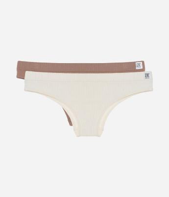 Kit 02 Calcinhas Biquíni Texturizadas Seamless