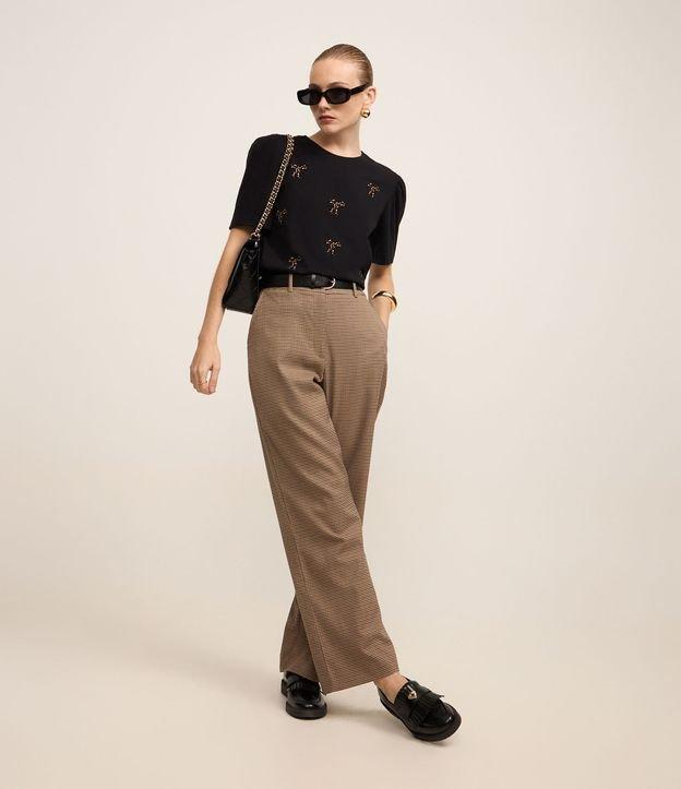 Blusa em Algodão com Laços Estampados de Onça - 2