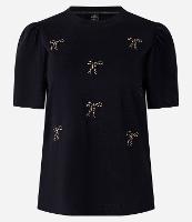 Blusa em Algodão com Laços Estampados de Onça - 1