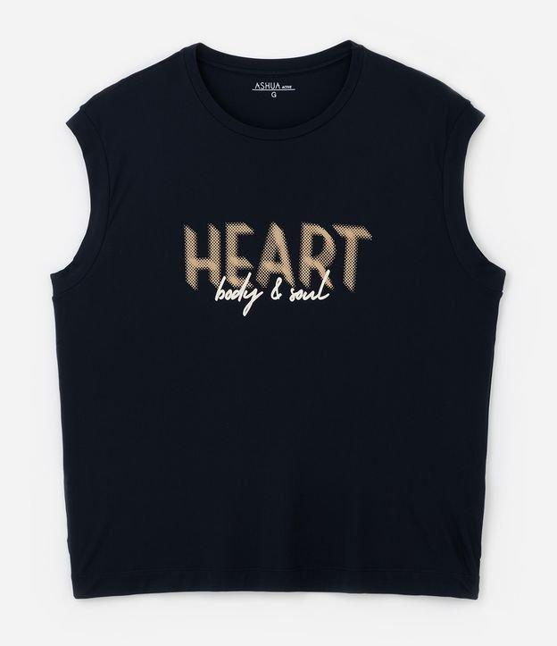 Regata com Tecnologia Dry e Estampa Heart Curve e Plus Size - 1