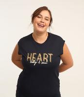 Regata com Tecnologia Dry e Estampa Heart Curve e Plus Size - 2