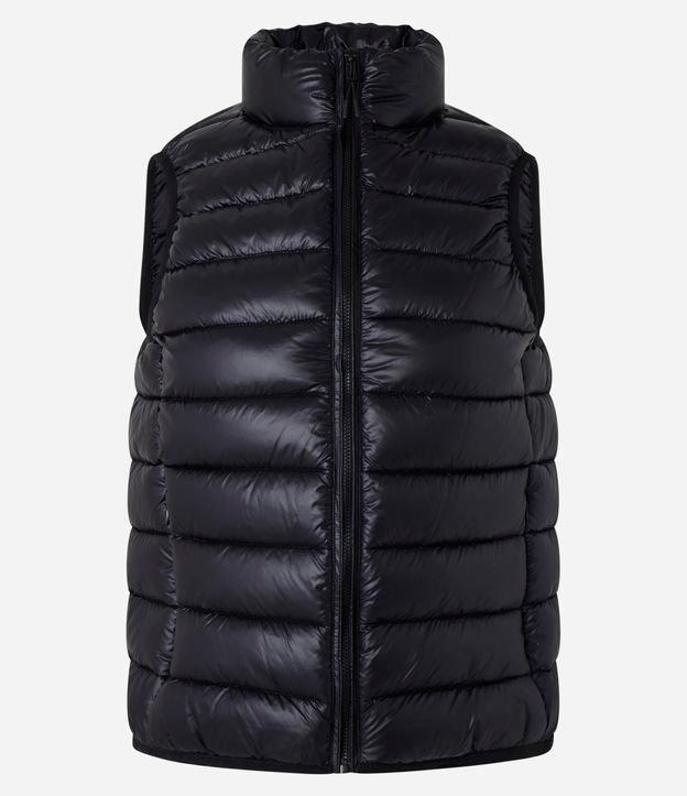 Colete Esportivo Puffer Ultra Leve em Poliamida com Saquinho - 1