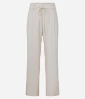 Calça Wide Leg Cintura Alta em Viscolinho com Cinto - 1