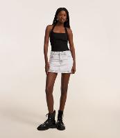 Minissaia em Jeans com Cintura Média - 2