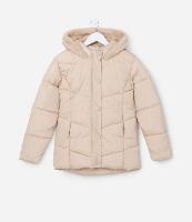 Jaqueta Infantil Pesada com Gomos e Capuz de Pelinhos - Tam 5 a 14 anos - 1