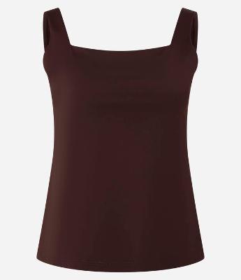 Blusa em Poliamida com Decote Quadrado