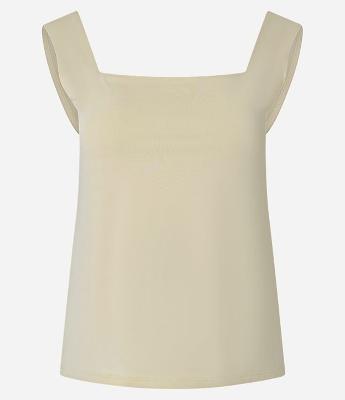 Blusa em Poliamida com Decote Quadrado