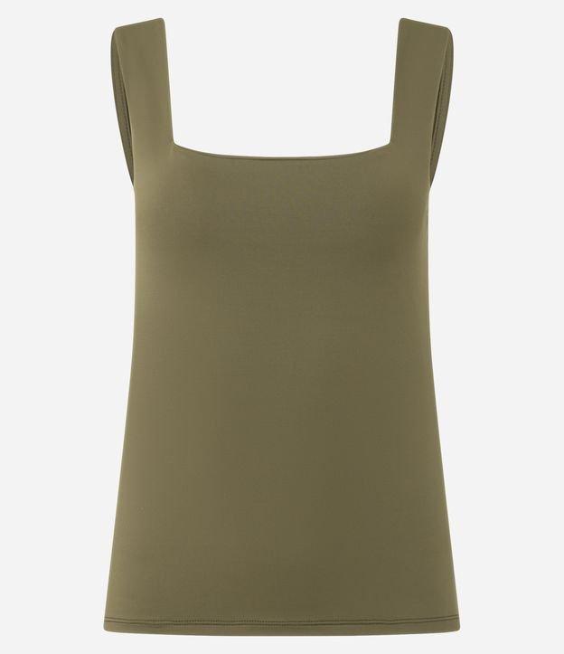 Blusa em Poliamida com Decote Quadrado - 1