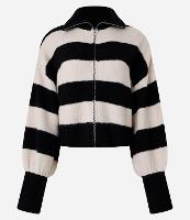 Cardigan em Tricô com Punho e Listras Largas - 1