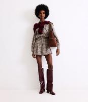 Short Alfaiatado com Pregas e Estampa Xadrez - 2