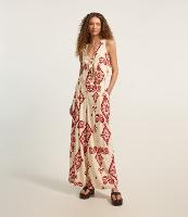 Calça Pantalona em Crepe com Pregas e Estampa Paisley - 2