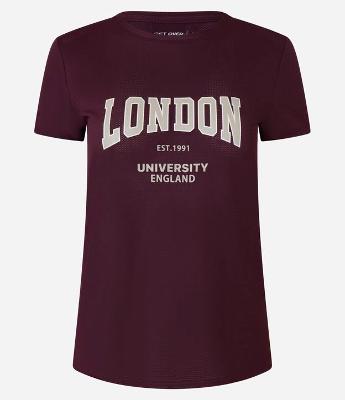 Camiseta Esportiva em Microfibra Texturizada com Estampa London