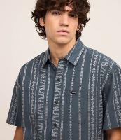 Camisa Relaxed em Jacquard com Listras Étnicas - 2