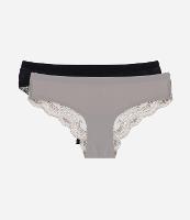 Kit 02 Calcinhas Biquíni com Renda no Bumbum - 1