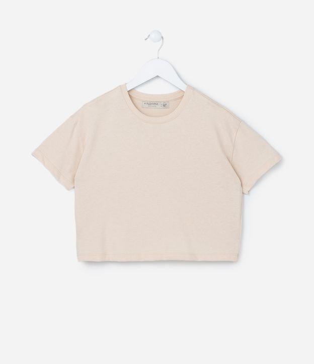 Camiseta Curta Infantil em Cotton Malhão - Tam 5 a 14 anos - 1