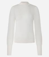 Suéter em Tricô com Gola Alta e Manga Bufante - 1