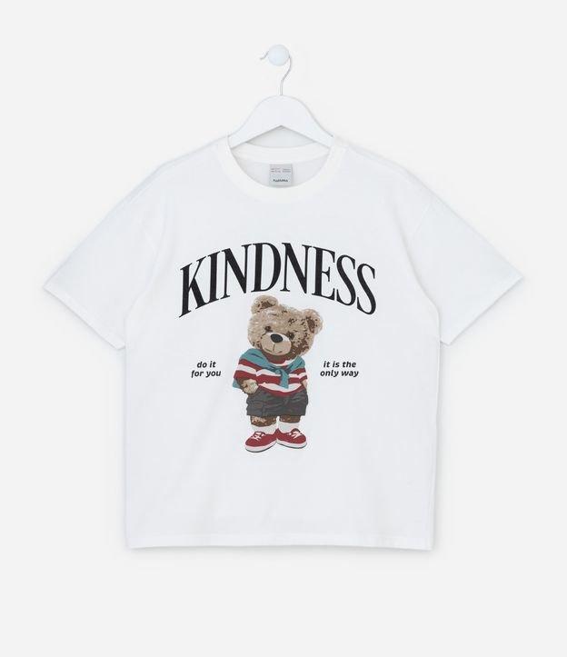 Camiseta Infantil com Estampa Urso Kindness - Tam 5 a 14 Anos - 1