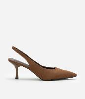 Sapato Scarpin Slingback com Bico Fino - 1