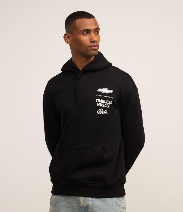 Casaco Relaxed em Fleece com Estampa de Camaro Amarelo - 2