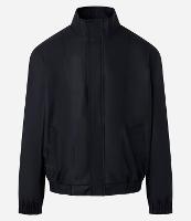 Jaqueta Bomber em Material Sintético com Gola Alta - 1