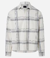 Camisa Relaxed em Flanela com Estampa Xadrez Texturizada - 1