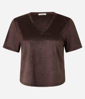Blusa em Suede com Decote V - 1