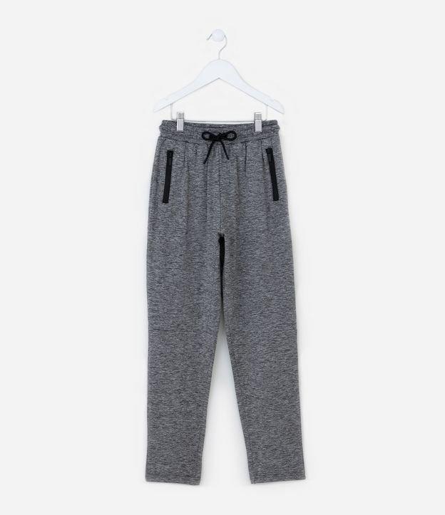 Calça Infantil em Moletom com Zíper - Tam 5 a 14 Anos - 1