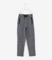 Calça Infantil em Moletom com Zíper - Tam 5 a 14 Anos - 1
