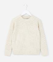 Suéter Infantil em Chenille Texturizado - Tam 5 a 14 Anos - 1