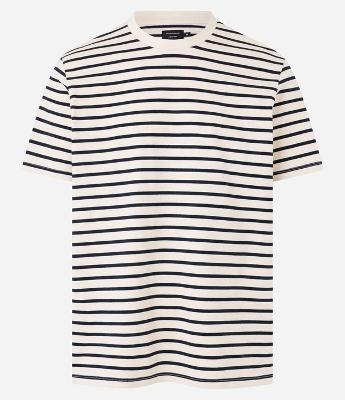 Camiseta Comfort em Malhão com Listras