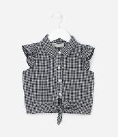 Camisa Infantil com Babadinho e Amarração - Tam 1 a 5 Anos - 1