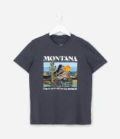 Camiseta Infantil com Lettering Montana - Tam 5 a 14 Anos - 1