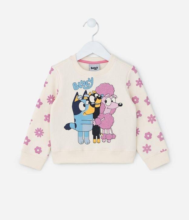 Casaco Infantil em Moletom com Estampa Bluey - Tam 1 a 6 Anos - 1