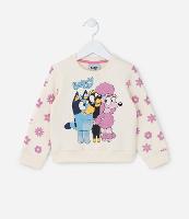 Casaco Infantil em Moletom com Estampa Bluey - Tam 1 a 6 Anos - 1
