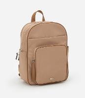 Mochila Retangular com Bolsos e Fechamento em Zíper - 1