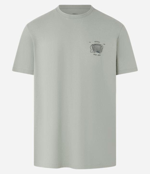Camiseta em Algodão com Estampa de Sanfona Music for All - 1