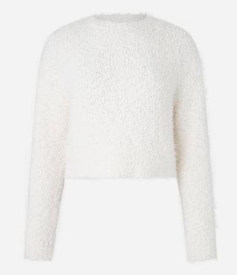 Suéter Slim em Tricô com Pelinhos