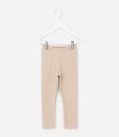 Calça Legging Infantil em Ribana com Brilhos em Foil - Tam 1 a 6 Anos - 1