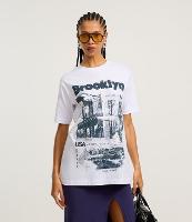 Camiseta T-shirt em Algodão com Estampa Brooklyn - 2