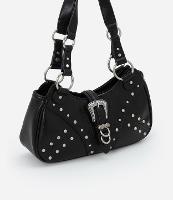 Bolsa Baguete Western em PU com Fivela Frontal e Alças Detalhadas - 1