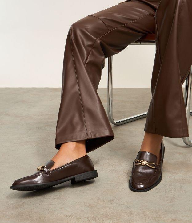 Sapato Mocassim em PU com Detalhe Metálico - 2